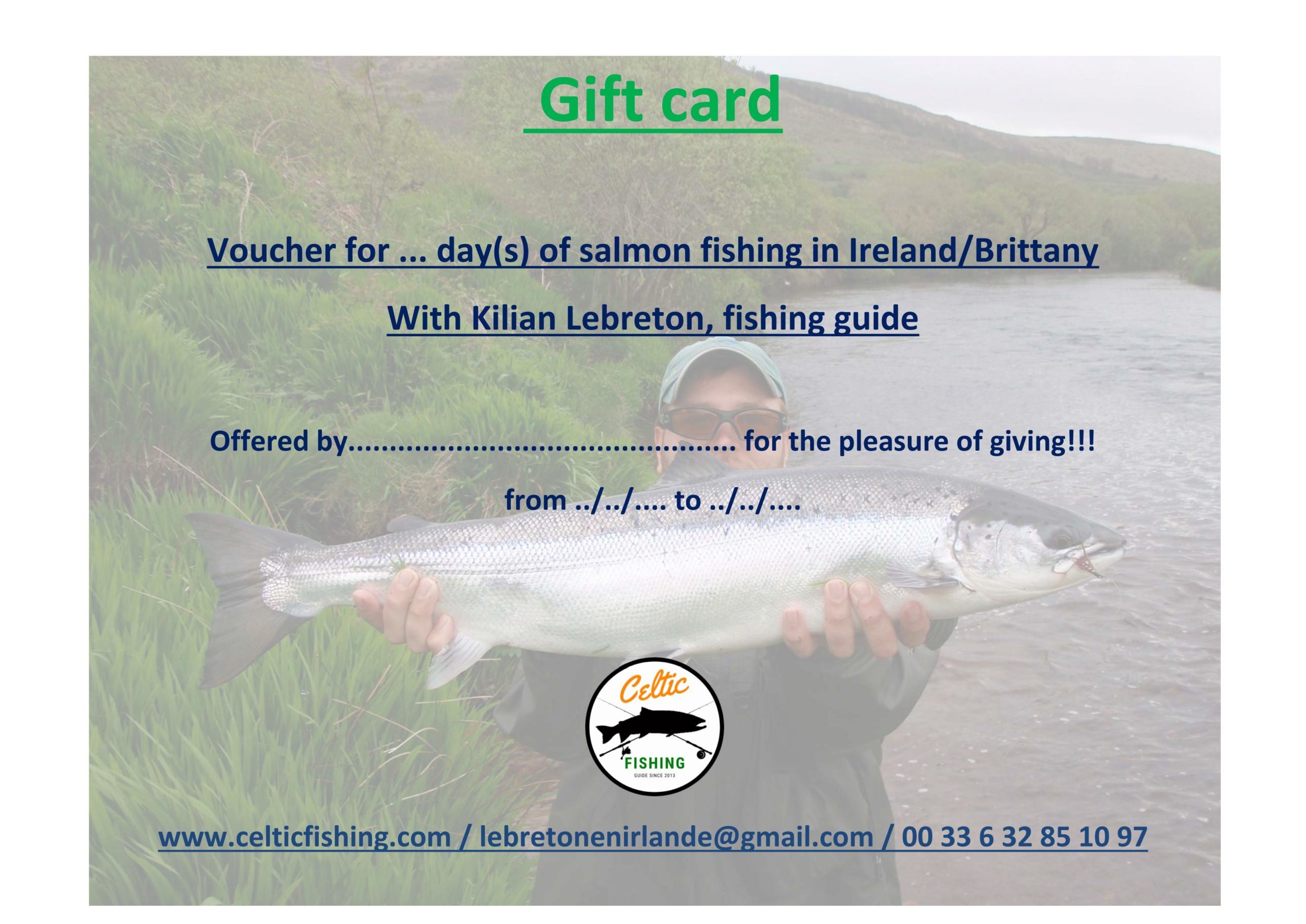 Gift voucher Brittany Fly Fishing - Brittany Fly Fishing