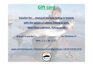 Bass fishing gift card